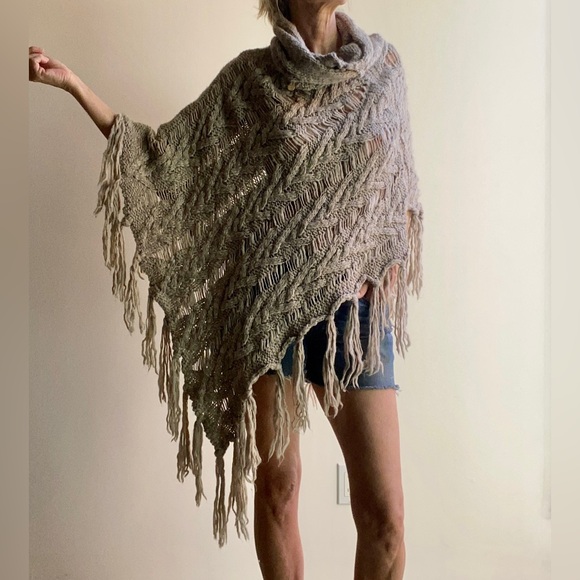 Boho knit shawl - Picture 1 of 7